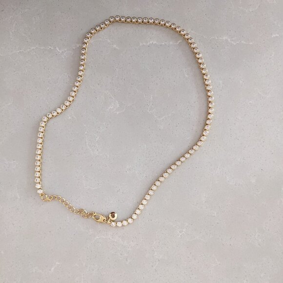 Madewell Gold and White Necklace - Picture 3 of 3